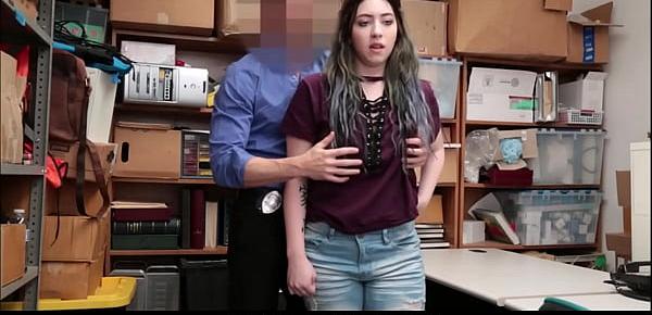  Thick Big Ass And Big Natural Tits Teen Shoplifter Step Daughter Amilia Onyx Caught And Fucked By Her Step Dad Security Officer